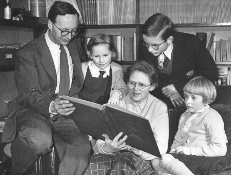 John, Margaret, Reinet, David and Jane 1954